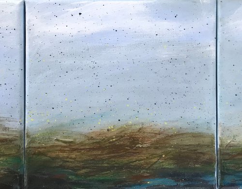 View over the marsh by Amanda Lakin Art