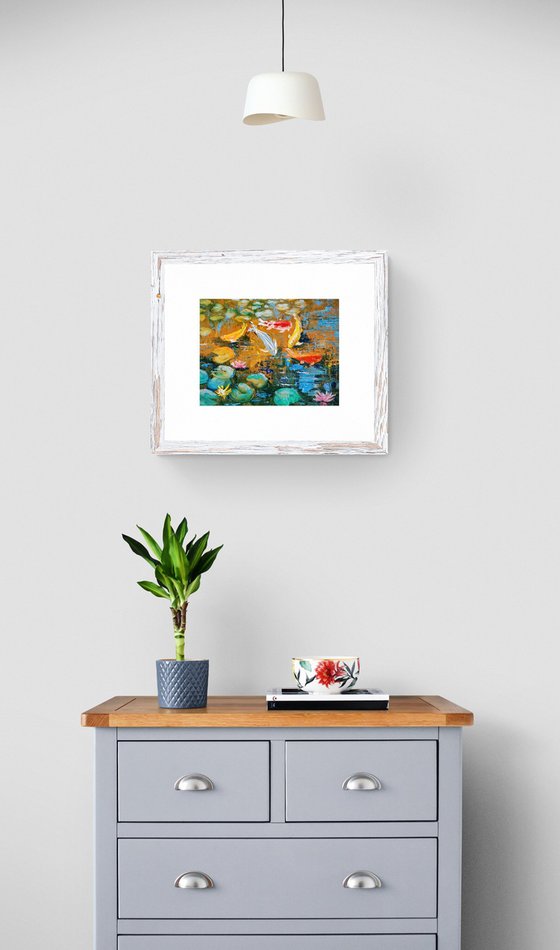 Colorful Fish in the Pond