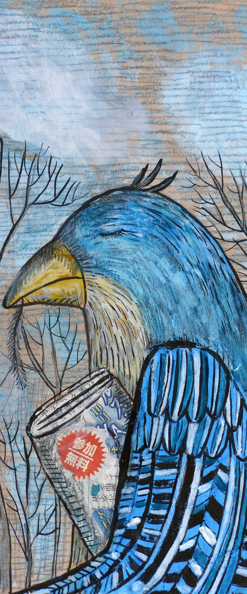 Sad bird by Elizabeth Vlasova