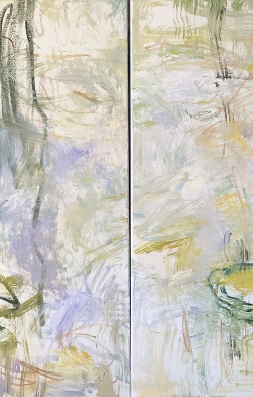 The gentle light of summers past. Diptych. by Lilia Orlova-Holmes