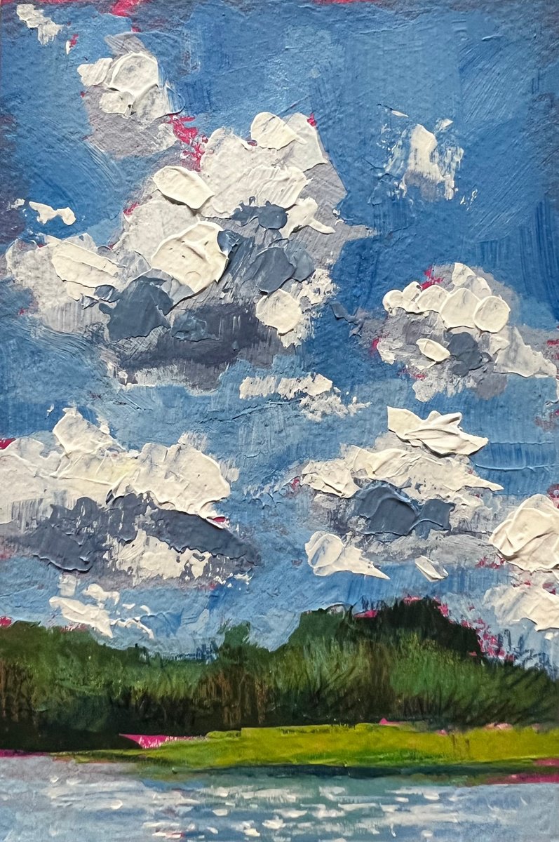  Clouds Over Lake Ariel By Jimmy Leslie, 4 X 6, Artwork For Sale On Artfinder