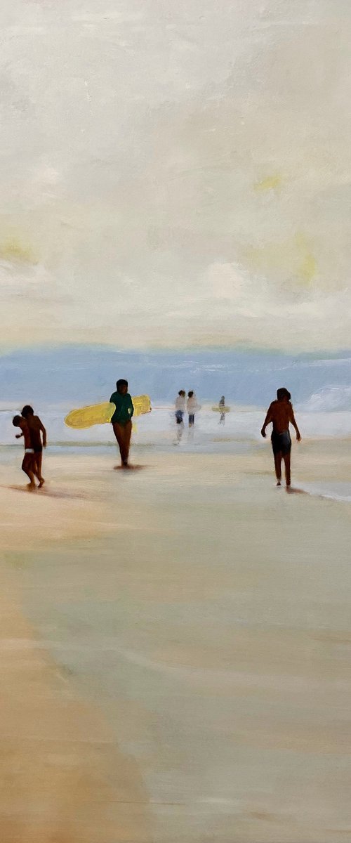 Golden Beach Surfers by Romuald Mulk Musiolik