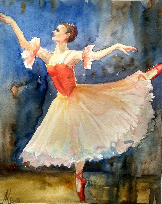 The Ballerina in red