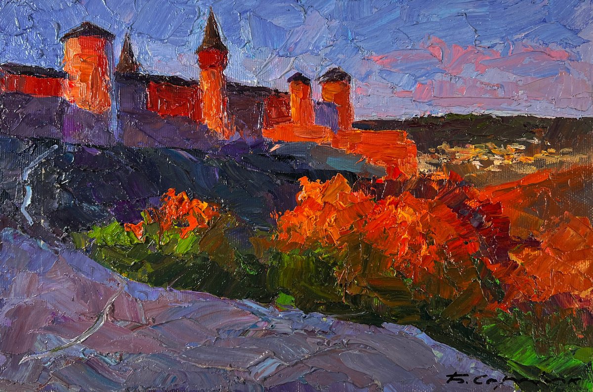 Castle On The Hill And Autumn By Boris Serdyuk, 12 X 8, Artwork For Sale On Artfinder