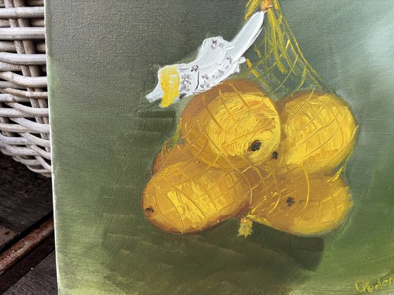 Pack of lemons. still life