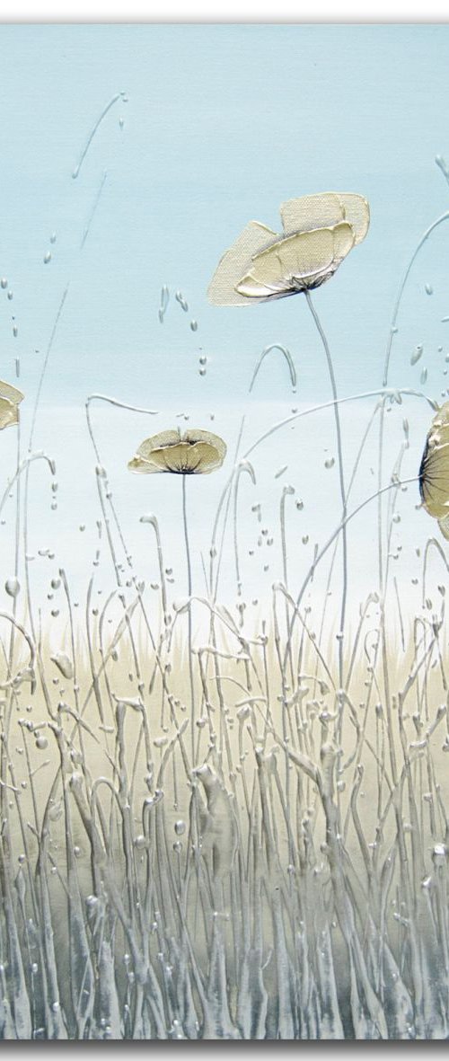 Celestial Blue Landscape by Carol Wood