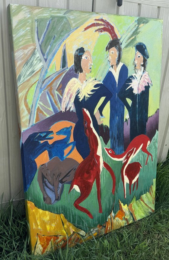 “Ladies In the Deer Forest”