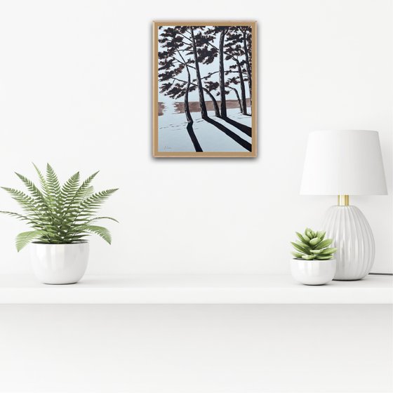 Cap Coz Beach - Burnt Umber ink