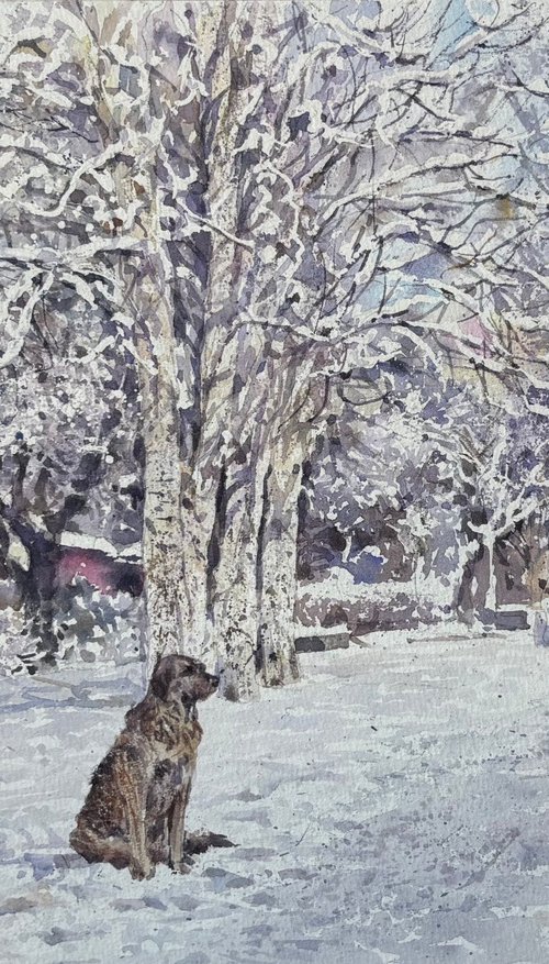 Snowy Day in Yerevan by Peto Poghosyan