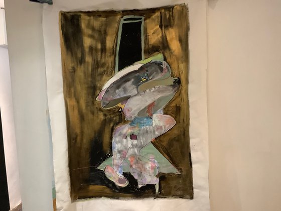 Thinking sitting alone . Moving forward