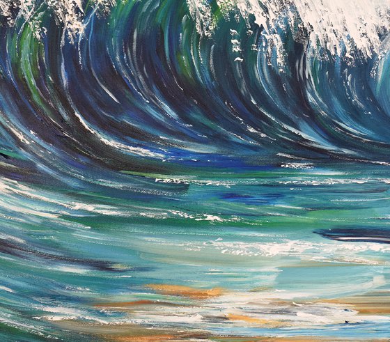 Seascape Breaking Waves D 7