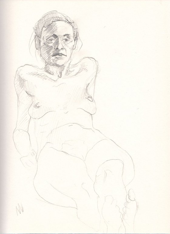 Sketch of Human body. Woman.46