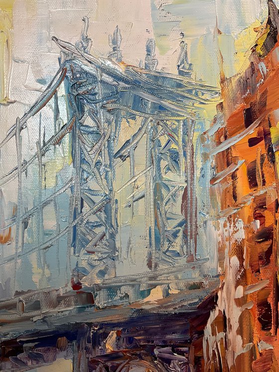 New York umbrellas. Pastel mood