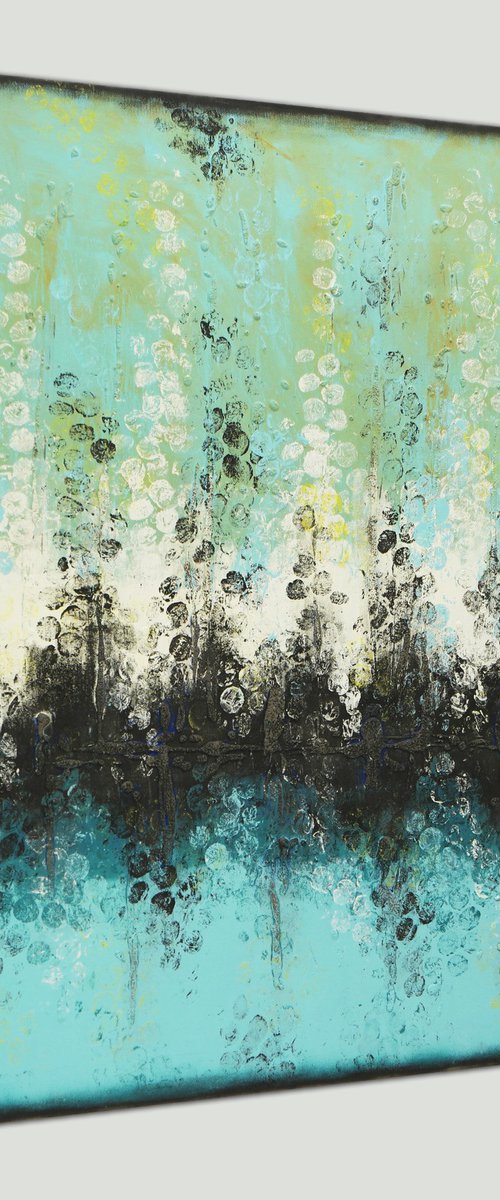 Boiling Bubbles Turquoise by Ronald Hunter