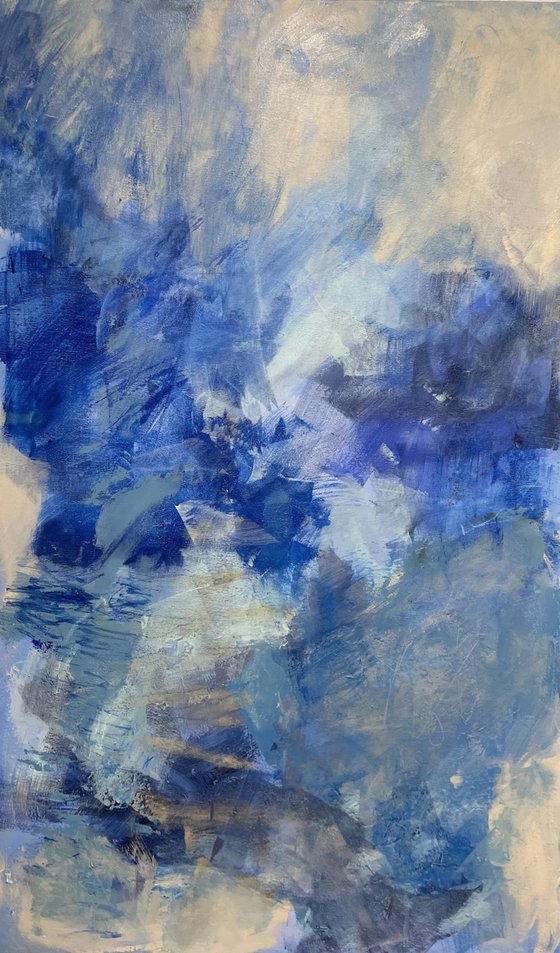 In between white and blue