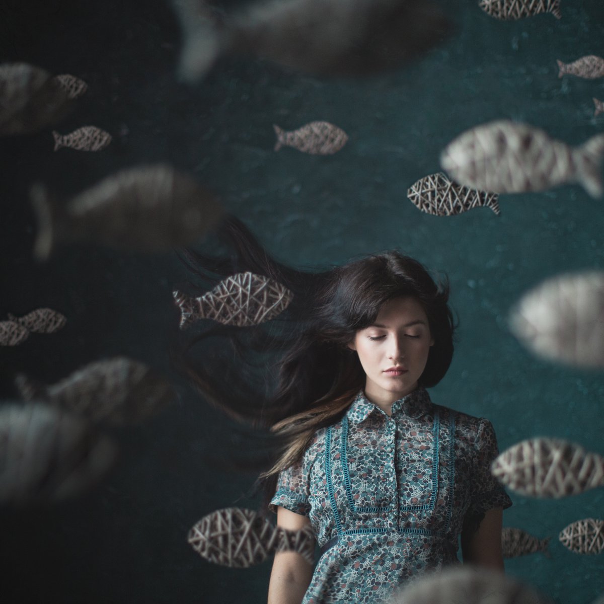 Surrealistic Abstract Photograph By Dasha Pears, 20 X 20, Drift, Original Artwork