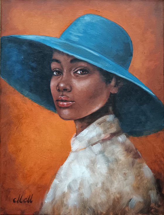 African Beauty wiht a hat