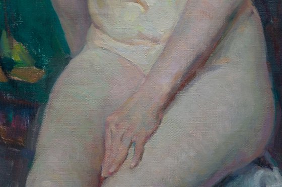 Pearl – Original Nude Oil Painting