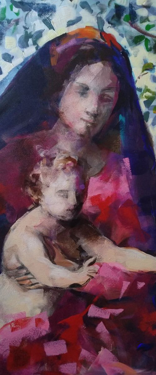 Madonna and child 7 by Marina Del Pozo