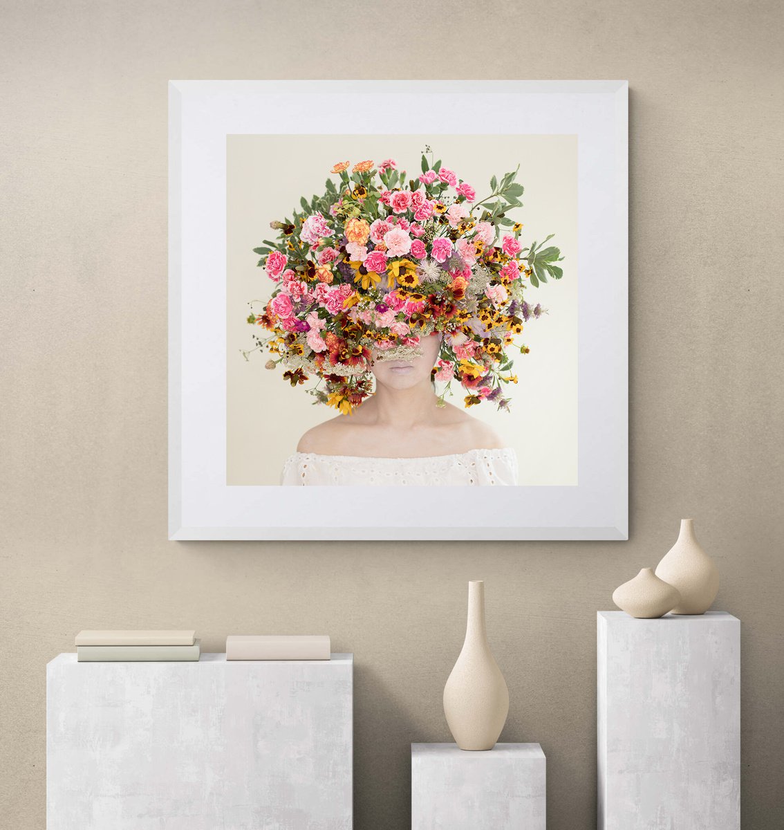 Expressive Portrait Photograph By Ziesook You, 24 X 24", Scent Of Texas 06092021, Original Artwork