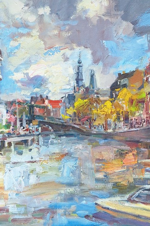 Amstel canal. Amsterdam by Anna Pavlova