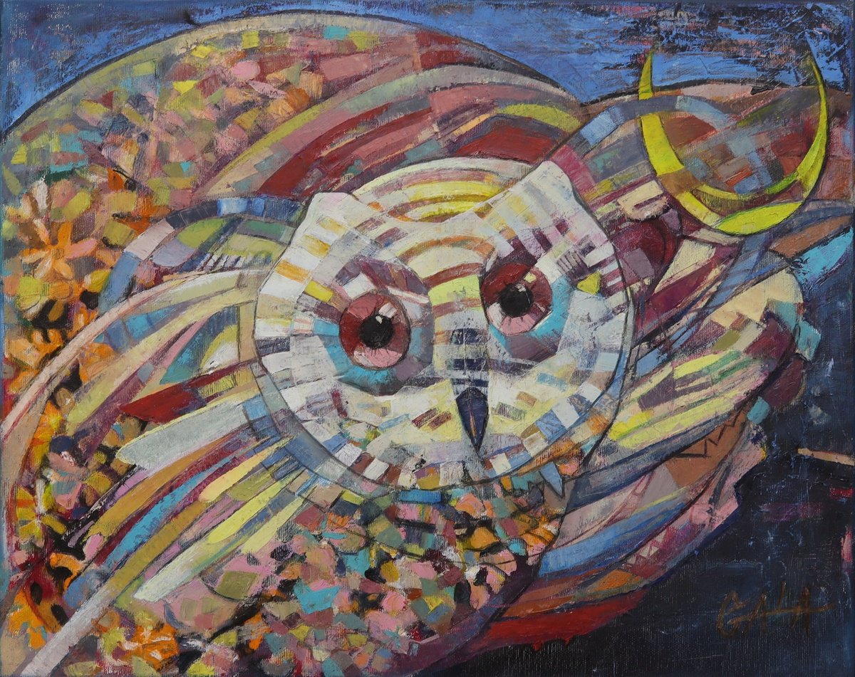 Expressive Oil Painting , The Night Flies Away By Galya Koleva, 20 X 16, Artwork For Sale On Artfinder