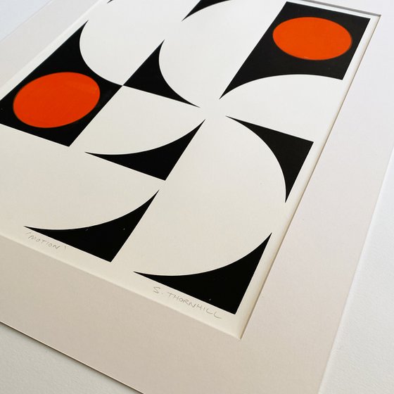 Mid-Century art | Original Screen Print | 500 x 400mm frame | Abstract Original Print | Modern Silkscreen Print