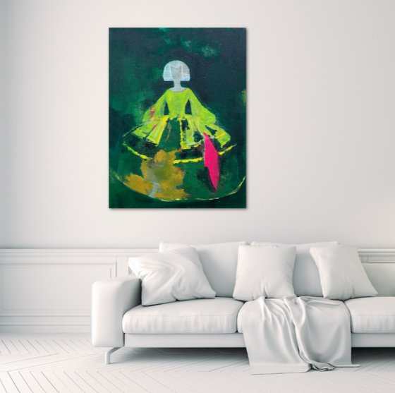 Green Figurative Abstract