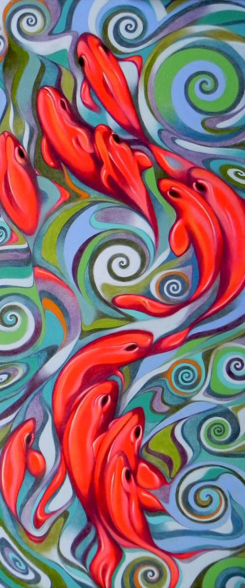 Psychedelic fish by Federico Cortese