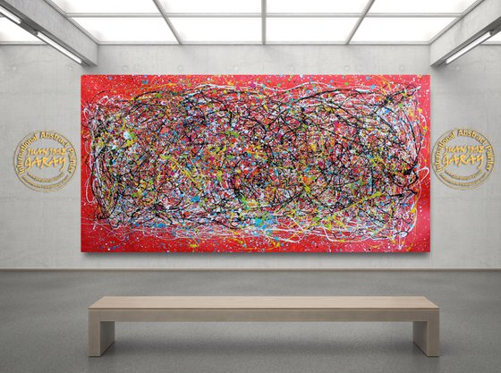 Woman in red passion