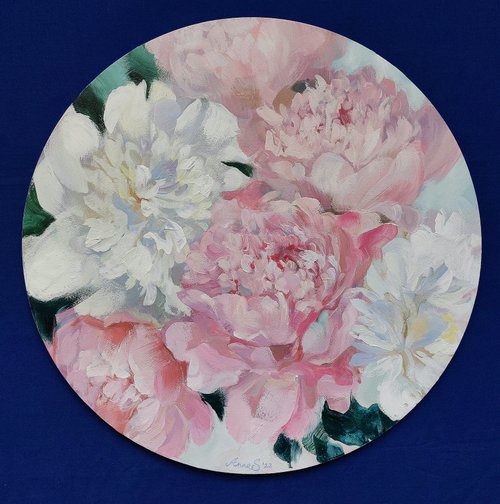 “Sphere of peonies” by Anna Silabrama