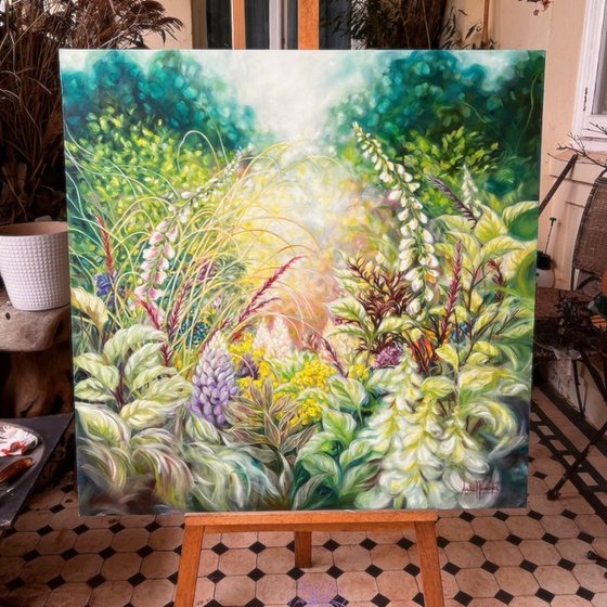 Mosaic- Spring Garden Landscape