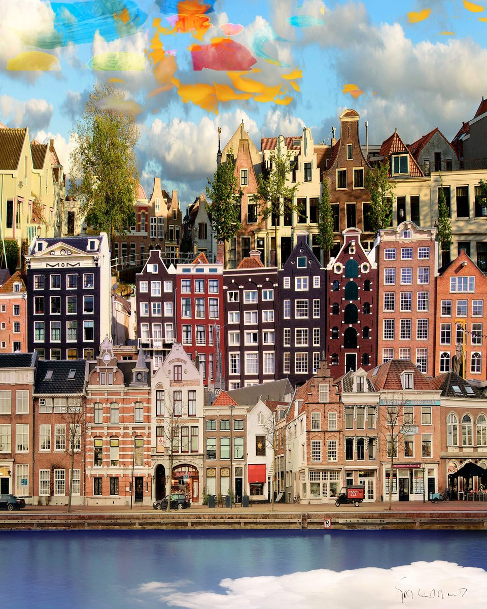 Surrealistic Cityscapes Photograph By Geert Lemmers Fpa, 30 X 39, Old Dutch Ii, Original Artwork