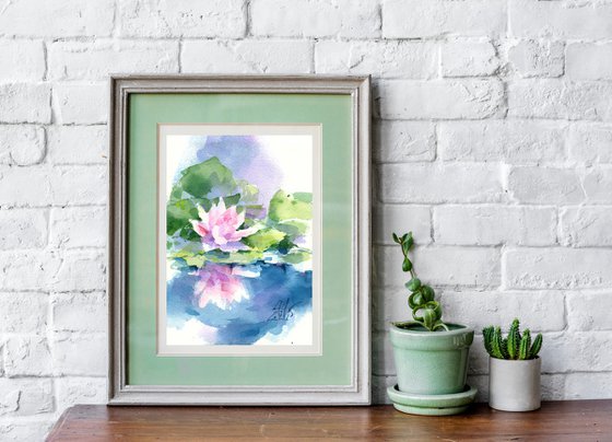 Diptych "Pink Lotuses"