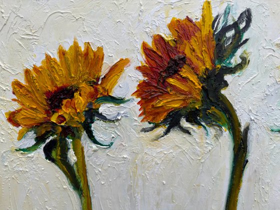 Four Sunflowers