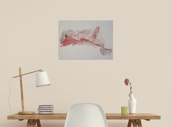 reclining male nude