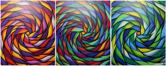 Colorful spirals serie 5