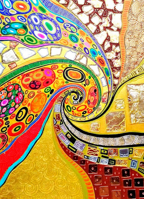 Abstract Klimt. The kiss by BAST