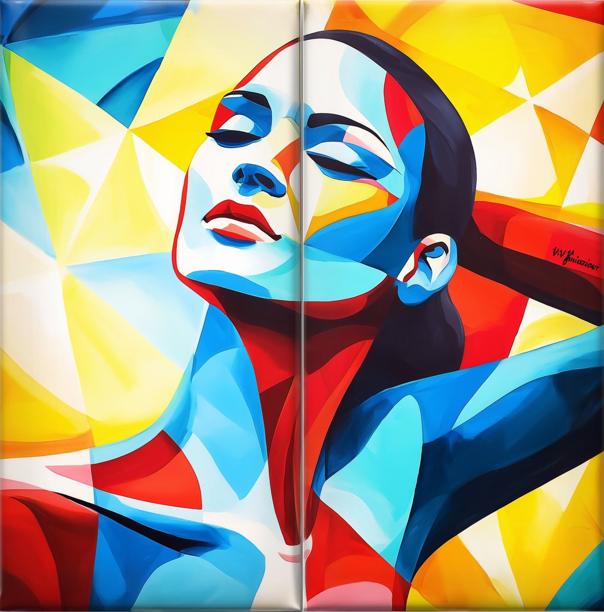Being Myself #2 By V+V Kniazievi, 39 X 39, Artwork For Sale On Artfinder