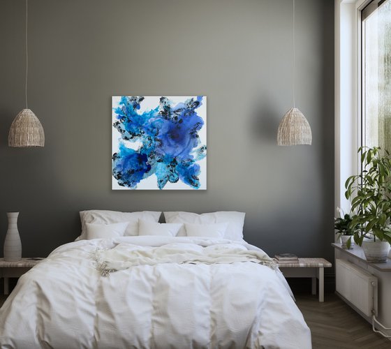 31.5''x31.5''( 80x80cm), Blue Flame 10