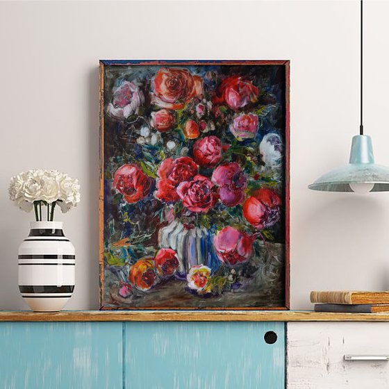 Floral  oil painting