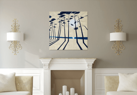 Cap Coz indigo 100x100