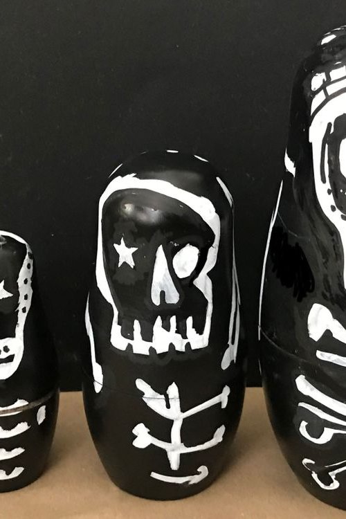 Skeleton Russian Dolls by Georgia  Sawers