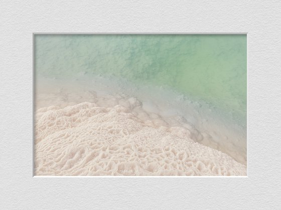 Dead Sea. Salt above water