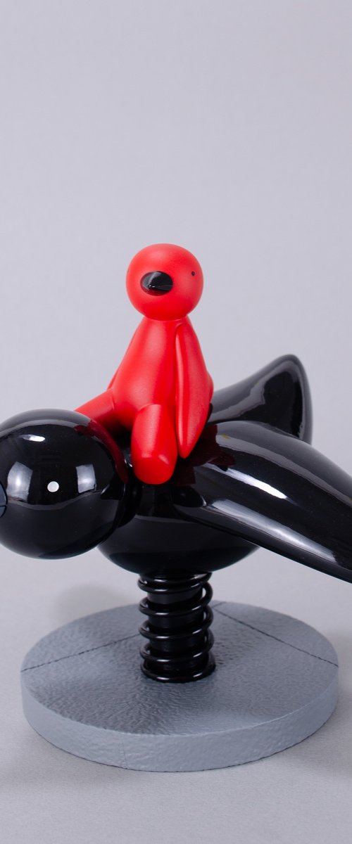 I Believe I Can't Fly - Red & Black by mr clement