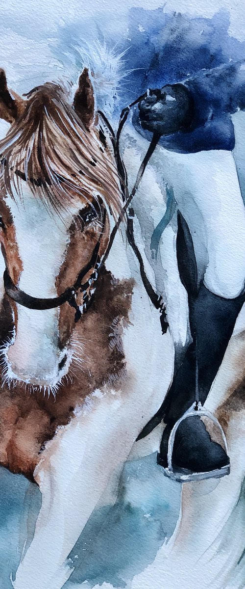Equestrian sketches#6 by Larissa Rogacheva