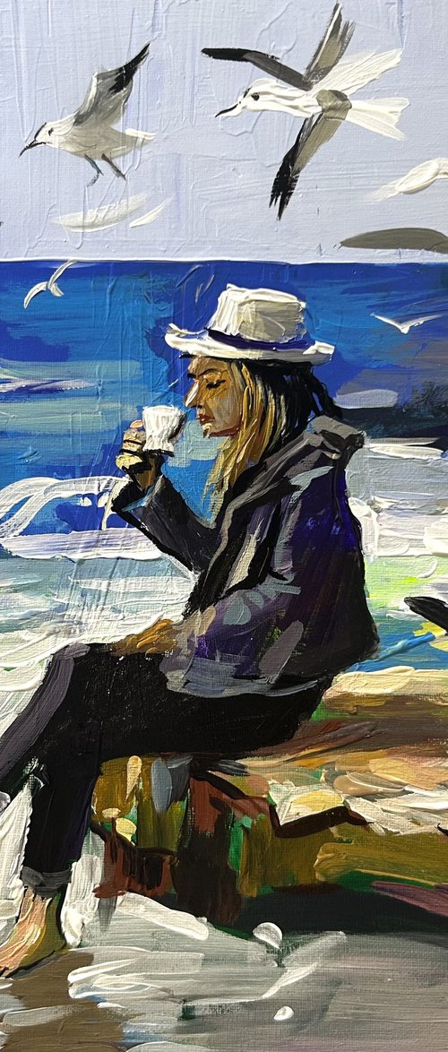 Coffee by the Sea by Vahe Bagumyan