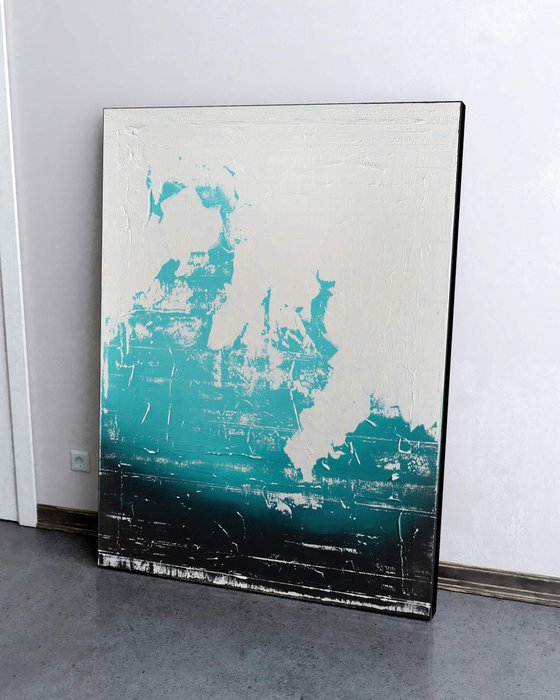 Abyss - 48' Large Abstract Artwork