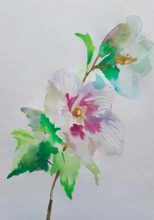 Hibiscus flower/Day by Oxana Raduga