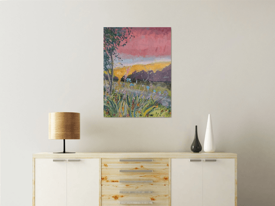 Impressionist landscape painting 'Poetry for an evening'